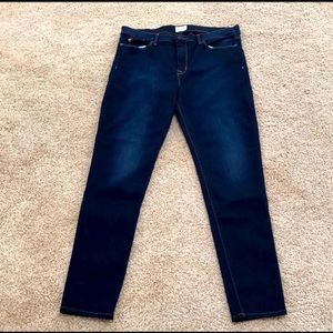 Hudson SZ 34 dark blue Nico mid rise skinny jeans